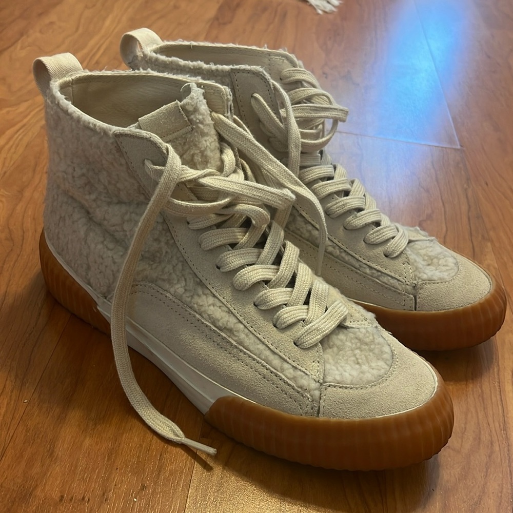 Sherpa high top sneakers